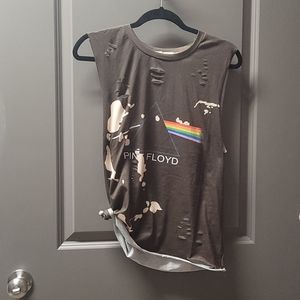 Distressed Pink Floyd Muscle Tank